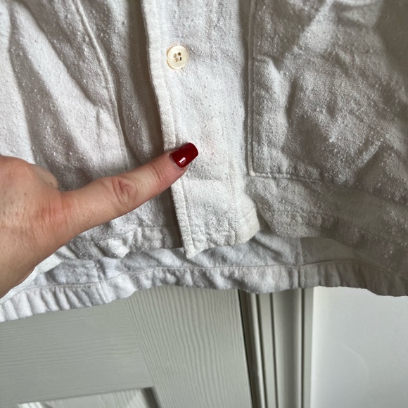 Aime Leon Dore Mechanic Shirt- white cotton blend M - Picture 2 of 13